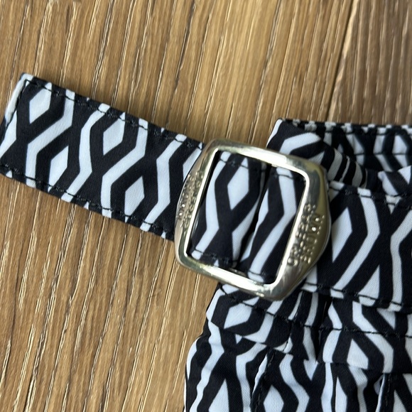 Orlebar Brown Bulldog Night Iris White Alado Geometric Mid-Length Swim Shorts. - Picture 5 of 12